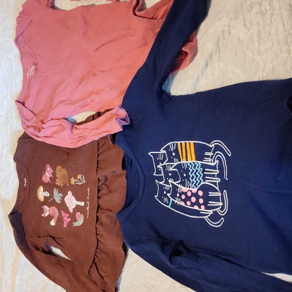 Lot of 24 month Long Sleeve Girl Shirts